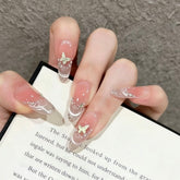Moon Glow Butterfly Press-On Nails