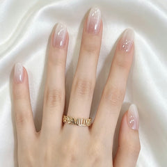 Milky Pearl Glow Press-On Nails